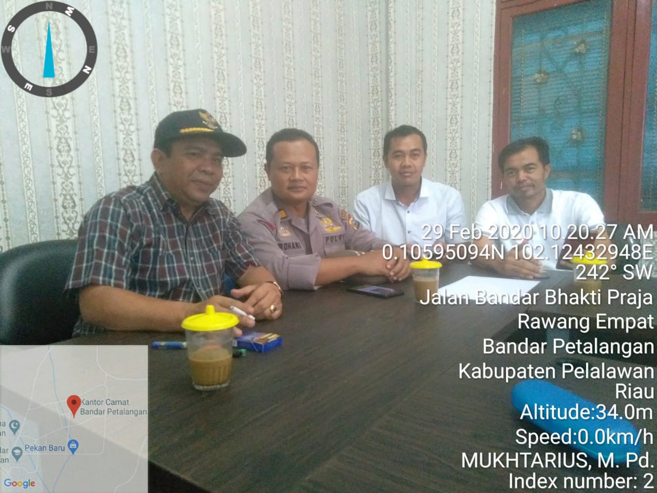 Camat Bandar Petalangan Hadiri Sosialisasi Penggunaan Aplikasi Riau Center Monitoring